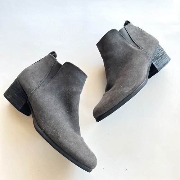 BLONDO WOMEN IDA DARK GRAY ANKLE BOOT‎ BOOTIE B5903 WATERPROOF SIZE 8.5M SHOES - Picture 1 of 8